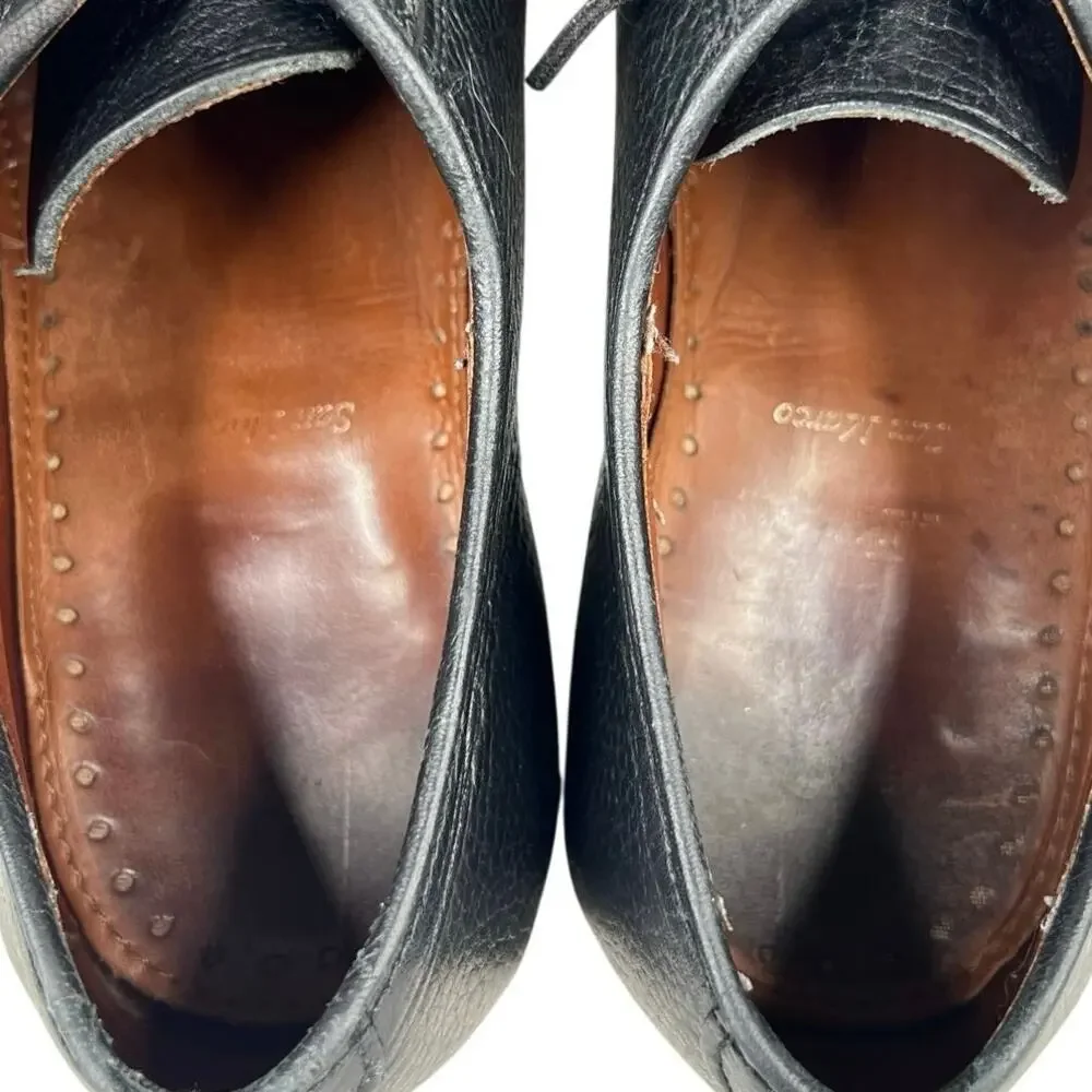 Allen Edmonds Men’s Pebbled Wide Black Leather Oxford Size US 10 E